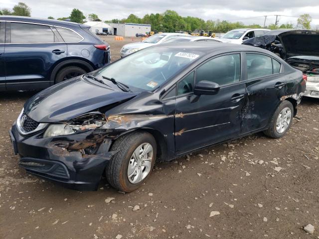 Photo 1 from auction – 2014 HONDA CIVIC LX with VIN 2HGFB2F57EH549878
