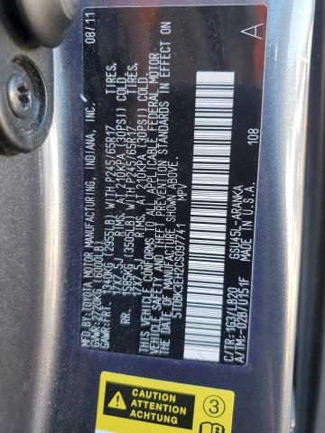 Photo 14 from auction – 2012 TOYOTA HIGHLANDER with VIN 5TDBK3EH2CS097741