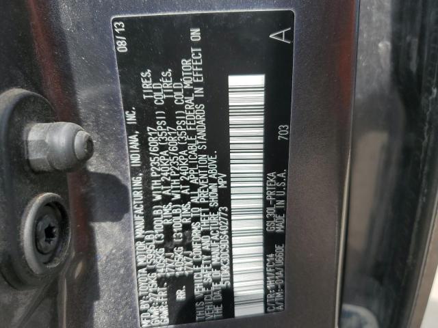 Photo 14 from auction – 2013 TOYOTA SIENNA LE with VIN 5TDKK3DC9DS402773