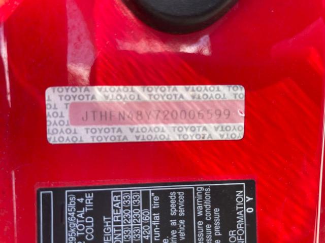 Photo 10 from auction – 2002 LEXUS SC 430 with VIN JTHFN48Y720006599