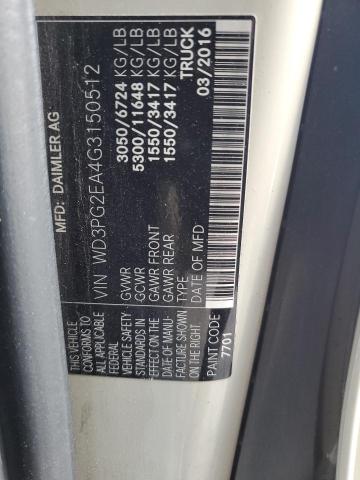 Photo 14 from auction – 2016 MERCEDES-BENZ METRIS with VIN WD3PG2EA4G3150512