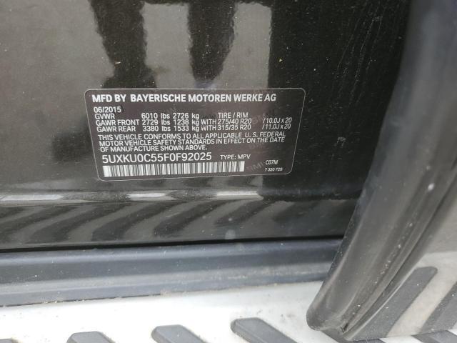 Photo 14 from auction – 2015 BMW X6 SDRIVE3 with VIN 5UXKU0C55F0F92025