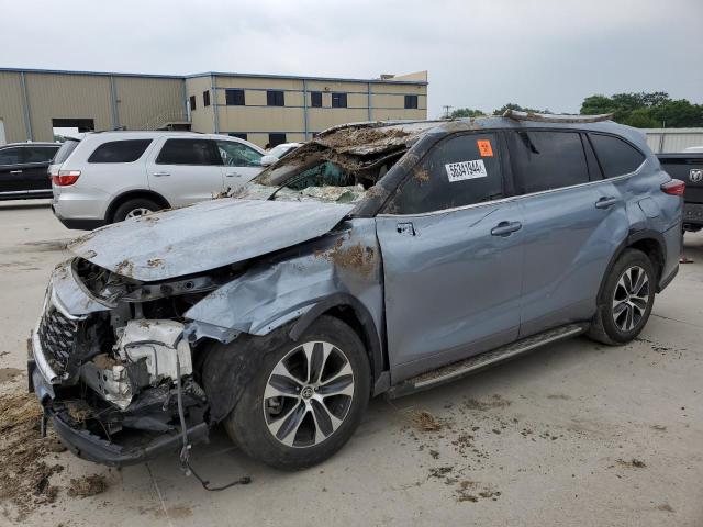 TOYOTA HIGHLANDER 2021 with VIN 5TDGZRAH4MS069046 - Photo from auction