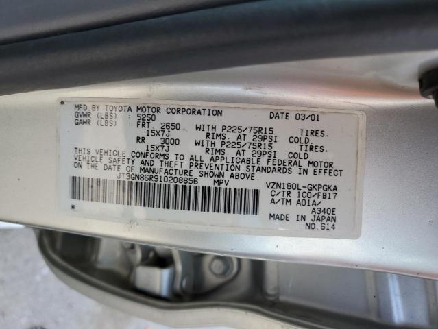 Photo 14 from auction – 2001 TOYOTA 4RUNNER SR with VIN JT3GN86R910208856