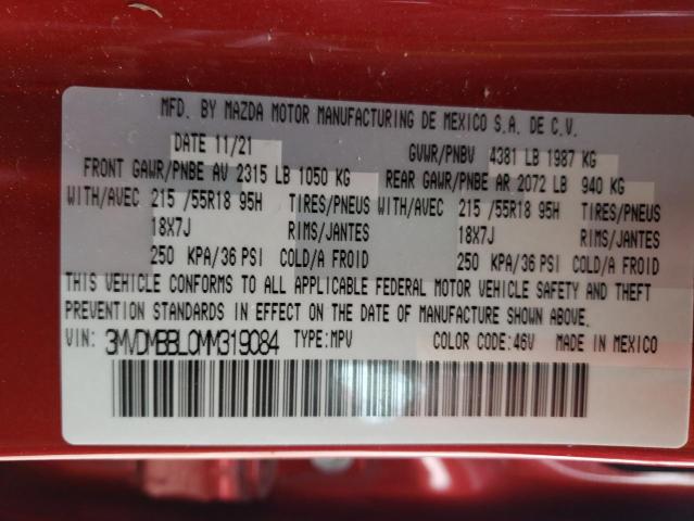Photo 14 from auction – 2021 MAZDA CX-30 SELE with VIN 3MVDMBBL0MM319084