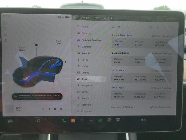 Photo 9 from auction – 2017 TESLA MODEL 3 with VIN 5YJ3E1EA0HF003015