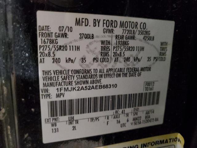 Photo 14 from auction – 2010 FORD EXPEDITION with VIN 1FMJK2A52AEB68310
