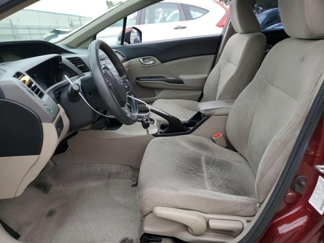 Photo 7 from auction – 2012 HONDA CIVIC LX with VIN 2HGFB2F57CH593537