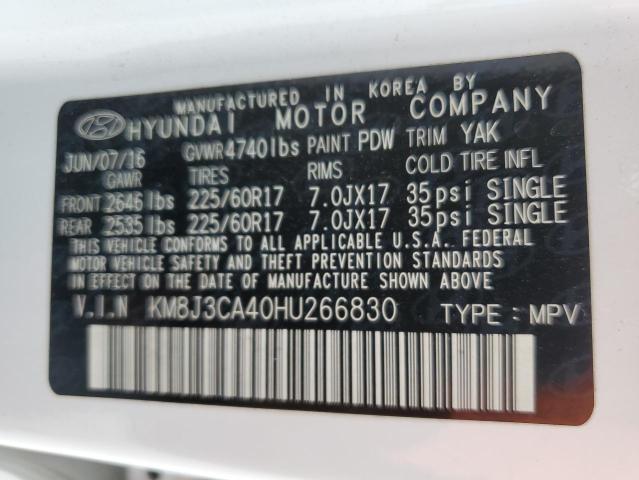 Photo 14 from auction – 2017 HYUNDAI TUCSON LIM with VIN KM8J3CA40HU266830