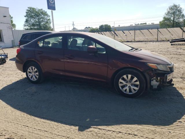 Photo 4 from auction – 2012 HONDA CIVIC LX with VIN 19XFB2F55CE385554