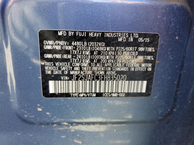 Photo 14 from auction – 2015 SUBARU FORESTER 2 with VIN JF2SJAFC3FH835020