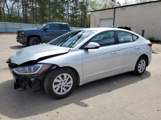 HYUNDAI ELANTRA SE 2017 with VIN 5NPD74LF4HH092765 - Photo from auction