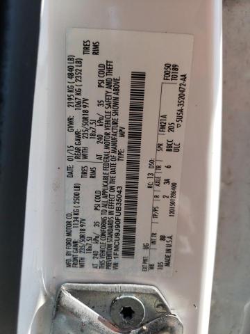 Photo 14 from auction – 2015 FORD ESCAPE TIT with VIN 1FMCU9J90FUB35043