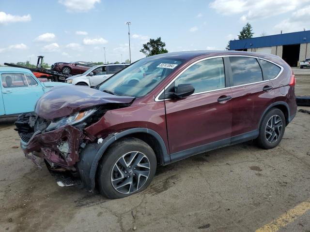 HONDA CR-V SE 2016 with VIN 2HKRM4H47GH695021 - Photo from auction