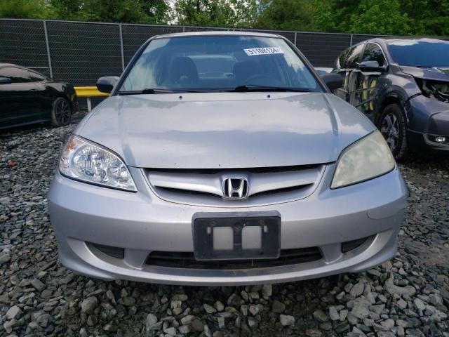 Photo 5 from auction – 2005 HONDA CIVIC LX with VIN 2HGES16575H537624