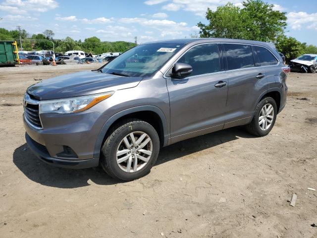 TOYOTA HIGHLANDER 2015 with VIN 5TDZKRFH7FS051052 - Photo from auction