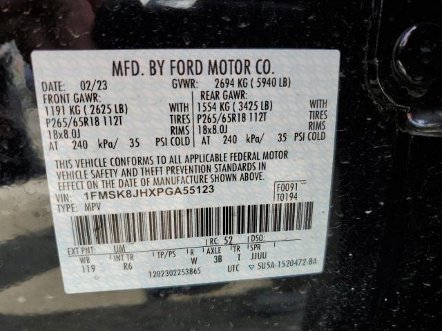Photo 14 from auction – 2023 FORD EXPLORER T with VIN 1FMSK8JHXPGA55123