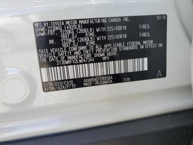 Photo 14 from auction – 2020 TOYOTA RAV4 LIMIT with VIN 2T3DWRFV2LW047344