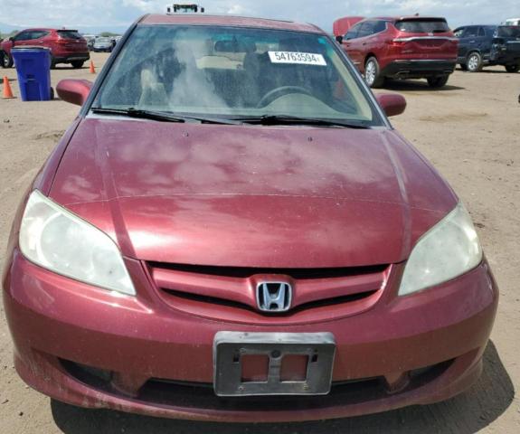 Photo 5 from auction – 2005 HONDA CIVIC EX with VIN 2HGES267X5H617183