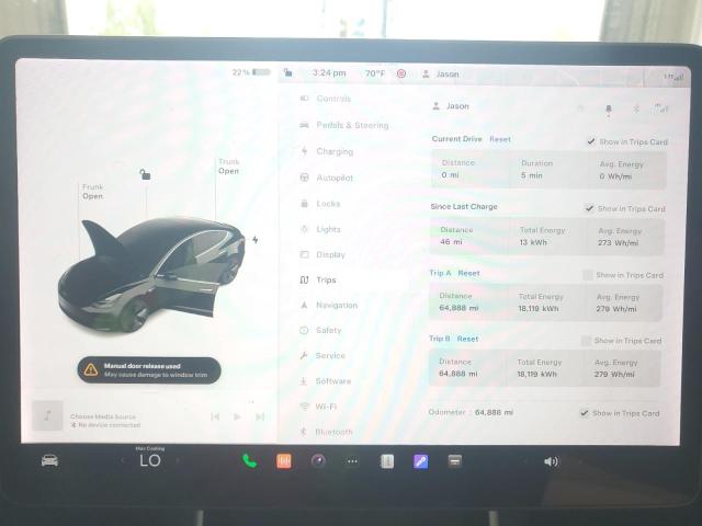 Photo 9 from auction – 2020 TESLA MODEL 3 with VIN 5YJ3E1EA3LF606274