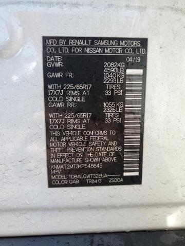 Photo 14 from auction – 2019 NISSAN ROGUE S with VIN KNMAT2MT3KP548645