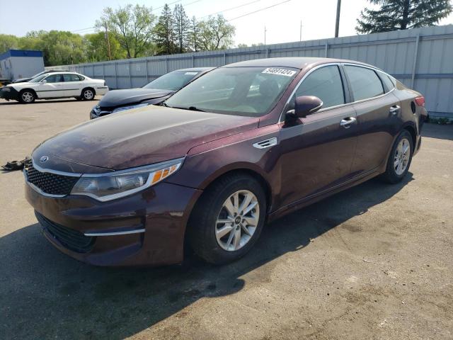 KIA OPTIMA LX 2018 with VIN 5XXGT4L31JG214966 - Photo from auction