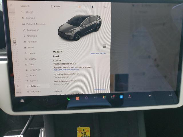 Photo 9 from auction – 2022 TESLA MODEL X with VIN 7SAXCBE69NF349295