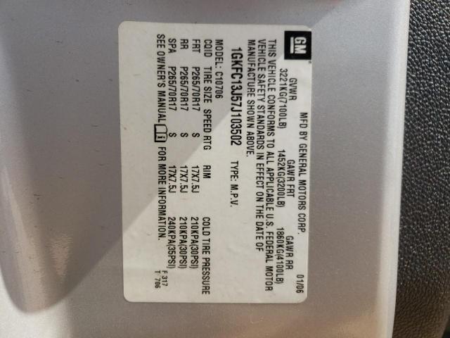 Photo 14 from auction – 2007 GMC YUKON with VIN 1GKFC13J57J103502