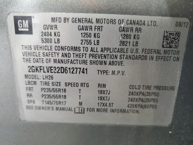 Photo 14 from auction – 2013 GMC TERRAIN SL with VIN 2GKFLVE32D6127741