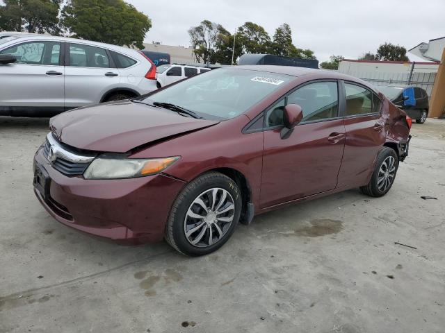 HONDA CIVIC LX 2012 with VIN 2HGFB2F57CH593537 - Photo from auction