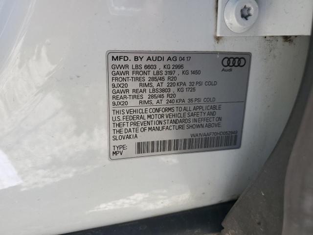 Photo 14 from auction – 2017 AUDI Q7 PRESTIG with VIN WA1VAAF70HD052949