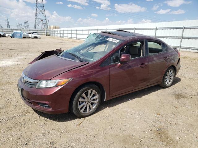 HONDA CIVIC EXL 2012 with VIN 2HGFB2F97CH554935 - Photo from auction