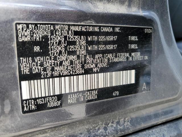 Photo 14 from auction – 2024 TOYOTA RAV4 LE with VIN 2T3F1RFV9RC423684