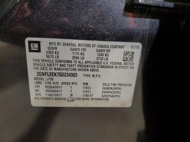 Photo 14 from auction – 2016 CHEVROLET EQUINOX LS with VIN 2GNFLEEK7G6234363