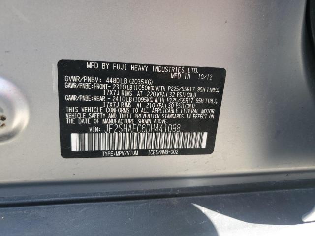 Photo 14 from auction – 2013 SUBARU FORESTER L with VIN JF2SHAEC6DH441098