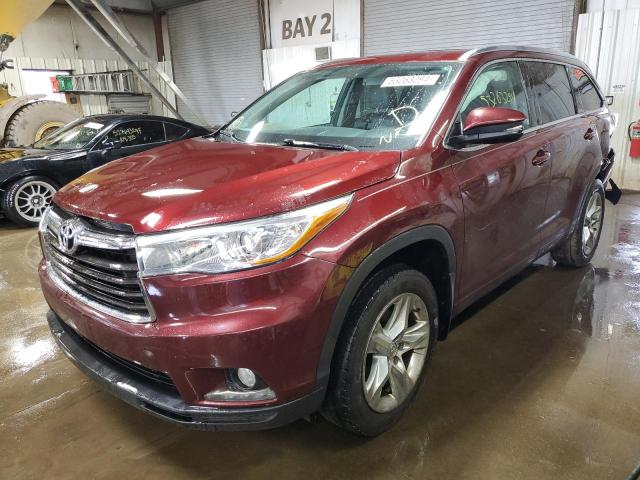 TOYOTA HIGHLANDER 2014 with VIN 5TDDKRFH9ES036593 - Photo from auction