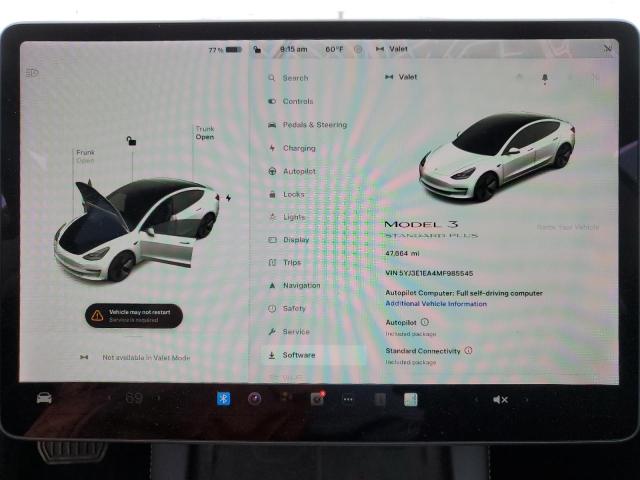 Photo 9 from auction – 2021 TESLA MODEL 3 with VIN 5YJ3E1EA4MF985545