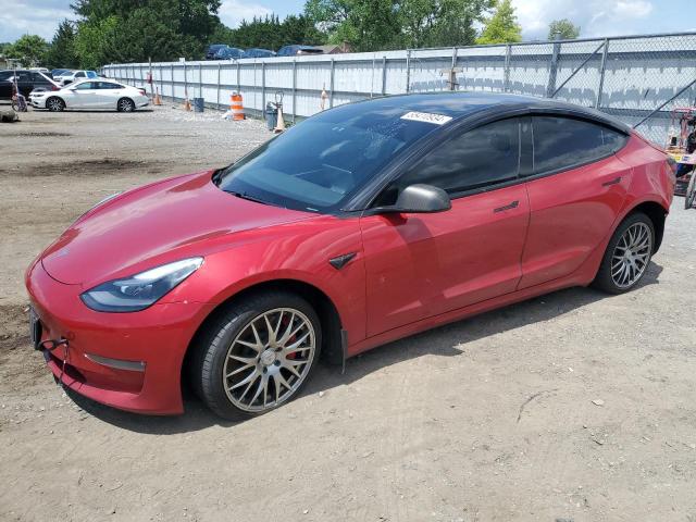 TESLA MODEL 3 2021 with VIN 5YJ3E1EC5MF020341 - Photo from auction