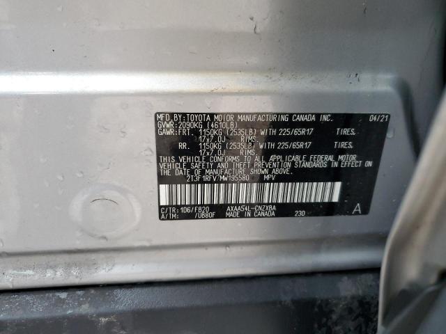 Photo 14 from auction – 2021 TOYOTA RAV4 LE with VIN 2T3F1RFV7MW195580