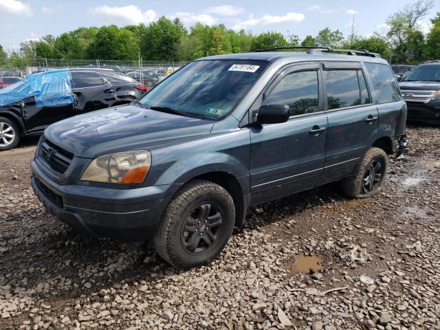 HONDA PILOT EXL 2004 with VIN 2HKYF18624H546744 - Photo from auction