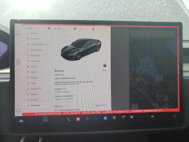 Photo 9 from auction – 2022 TESLA MODEL S with VIN 5YJSA1E57NF477419