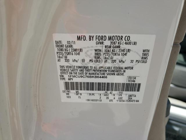 Foto 14 de la subasta – 2011 FORD ESCAPE XLS con VIN 1FMCU9C76BKB64466