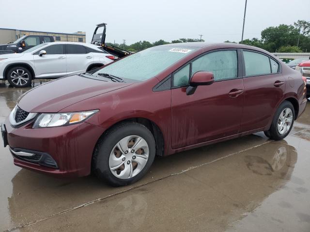 HONDA CIVIC LX 2013 with VIN 2HGFB2F50DH523993 - Photo from auction