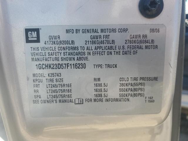 Zdjęcie 10 z aukcji – 2007 CHEVROLET SILVERADO z VIN 1GCHK23D57F116230