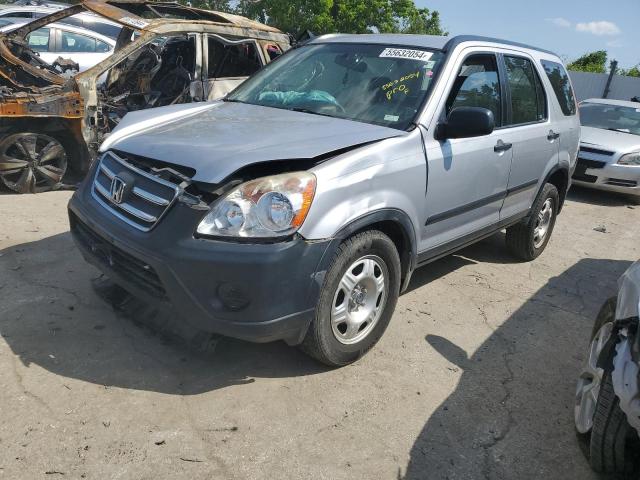HONDA CR-V LX 2005 with VIN JHLRD68525C016109 - Photo from auction
