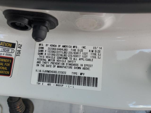 Photo 14 from auction – 2014 HONDA CR-V EX with VIN 5J6RM3H56EL030830