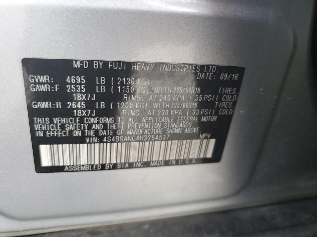 Photo 14 from auction – 2017 SUBARU OUTBACK 2. with VIN 4S4BSANC4H3254537