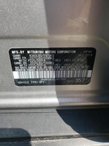 Photo 14 from auction – 2020 MITSUBISHI OUTLANDER with VIN JA4AR3AU7LU017883