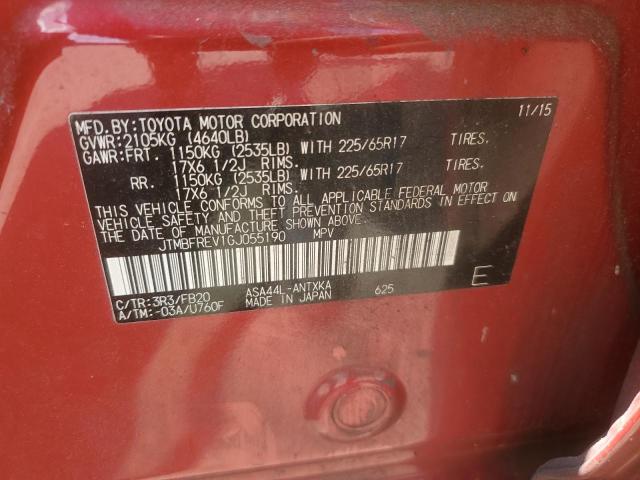 Photo 14 from auction – 2016 TOYOTA RAV4 LE with VIN JTMBFREV1GJ055190