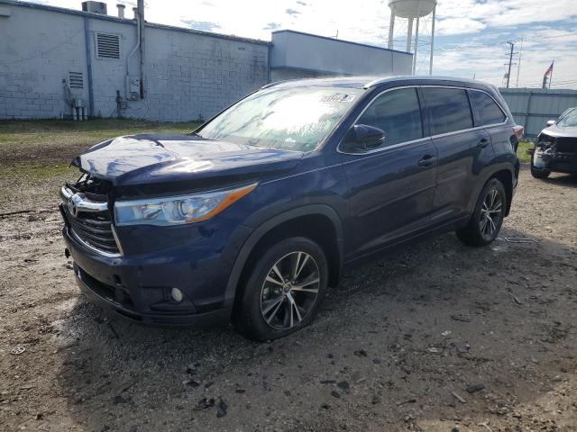TOYOTA HIGHLANDER 2016 with VIN 5TDJKRFH3GS229070 - Photo from auction
